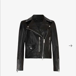 NWT Allsaints Kara leather biker jacket